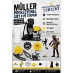 Pro Müller Alman Çelik Piston Quadron-S Benzinli Sırt Tipi Çim Çalı Ot Biçme Tırpan Makinesi Çapa Aparatlı
