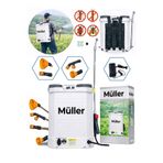 Pro Müller Alman Profesyonel 16 Lt Şarjlı Sırt Tipi İlaç Pompası Akülü Şarjlı İlaçlama Makinesi Köpük Pompası