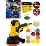 Pro Müller Alman Wax Motor Korumalı Metal Şanzıman Devir Ayarlı Zımpra Pasta Cila Polisaj Makinesi 15 Pcs Set