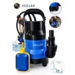 Pro Müller Germany 600 Watt Çelik Bıçak Bakır Sargı Kirli Su Dalgıç Pompası Yüksek Tork