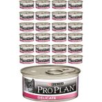 Pro Plan 85 gr 24 Adet Delicate Hindi Etli Kedi Konservesi