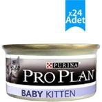 Pro Plan Baby Kitten 24x85 gr Tavuklu Yeni Doğan Yavru Kedi Konservesi