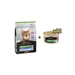Pro Plan Hindili Kısırlaştırılmış +7 Yaşlı Kedi Maması 3 Kg + + 12 Adet Proplan Sterilised Ton ve So
