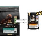 Pro Plan Kuzulu Küçük Irk Köpek Maması 3 Kg + 2 Adet Pro Plan Everyday Nutrition Hindili Köpek Konservesi 400 Gr