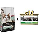 Pro Plan Live Clear Sterilised Somonlu 1.4 kg Kısır Kedi Maması + 12 Adet Proplan Sterilised Ton ve Somonlu Kısırlaştırılmış 85 gr Kedi Konservesi