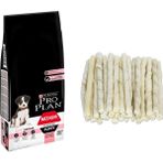 Pro Plan Puppy Sensitive Somon Balıklı Yavru 3 Kg Köpek Maması + 10 Adet Sütlü Burgu Köpek Kemikleri