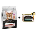 Pro Plan Somonlu 1.5 kg Kedi Maması + 6x85 gr Proplan Adult Tavuk Etli Yetişkin Kedi Konservesi