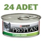 Pro Plan Somonlu Sterilised Yetişkin Kedi Konservesi 24X85 gr Süper Premium Lezzetli Mama