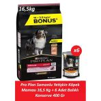Pro Plan Somonlu Yetişkin Köpek Maması 16,5 kg + 6 Adet Balıklı Konserve 400 gr