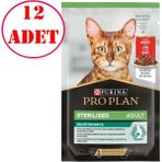 Pro Plan Sterilised Biftekli Pouch Kısır Kedi Konservesi 85 gr 12 Ad - Karışık