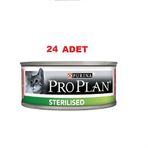 Pro Plan Sterilised Kısırlaştırılmış Ton Balıklı ve Somonlu 85 gr 24'lü Yetişkin Kedi Konservesi