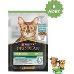Pro Plan Sterilised Okyanus Balıklı Yaş Kedi Maması 85 gr - 6 Adet