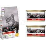 Pro Plan Tavuklu 10 kg Yetişkin Kedi Maması + 2x85 gr Tavuklu Kedi Konservesi