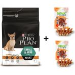 Pro Plan Tavuklu Küçük Irk 3 kg Köpek Maması + Wooc 2x80 gr Ödül