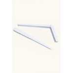 Proalet Kırma Katlanır Masa Konsolu, 30 cm, Dayanıklı Metal Malzeme, Duvara Monte Edilebilir, Katlanabilir Raf Ayağı, Masa Ayak Destek Aparatı, Kolay Kurulum, Çok Amaçlı Kullanım, 2'li Set (Beyaz)