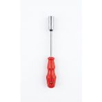 Proalet Lokma Uçlu Tornavida, Ergonomik Kırmızı Plastik Saplı, Metal Mil, Altıgen Somun Sıkıcı, Hobi ve Ev Tamiri için (14 mm)