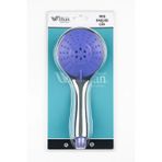 Proalet Lux Turbo Duş Başlığı, 5 Farklı Akış, Yüksek Basınçlı, Su Tasarruflu, Ultra Dayanıklı, Çok Fonksiyonlu, Yüksek Kalite, Vakumlu Paket, El Duşu (1, Mavi)