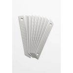 Proalet Maket Bıçağı Yedeği, 18 mm x 0,5 mm, Karbon Çelik, Ultra Keskin, Dayanıklı Uç, 7 Kırımlı, Endüstriyel Kesici Bıçak, Yedek Parça, İnce Detay Kesim (Kutulu, Adet, 100)