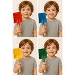 Proalet Mini Saplı Bahçe Küreği, Renkli Metal Başlık, Ahşap Sap, Hobi Bahçesi, Hayvan Yemi Verme, Çocuklar İçin Güvenli, Saksı Toprağı Taşıma, Mini Boy, Hafif ve Dayanıklı Çok Amaçlı Bahçe Küreği