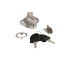 Proalet Profesyonel Oval Çekmece Kilidi, Nikel, Krom, 22 mm, 2 Anahtarlı, Yüksek Kaliteli, Ofis Dolapları İçin Güvenli Kilit, Dayanıklı, Evrak Dolabı Uyumlu, Kolay Montaj, Mobilya Çekmece Kili (Oval)