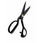 Proalet Profesyonel Terzi Makası, Ergonomik 4 Parmak Sap, Yüksek Mangan Çelik, Kumaş Makası, Ultra Keskin, Hassas Kesim, Darbeye Dayanıklı, Üst Kalite, Kaplamalı Dikiş Makası (9")