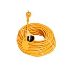 Proalet Seyyar Uzatma Kablosu, Erkek ve Dişi Fiş Kaplinli, Kapaklı Prizli, 3x2.5 mm, Kalın Kablo, Bahçe, Şantiye, Atölye ve Dış Mekan Kullanımına Uygun, Güvenli Güç Bağlantı Kablosu (30 Metre)