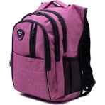 Probag Çok Gözlü Ergonomik Sırt Çantası – Su Itici Unisex Okul, Günlük ve Seyahat Çantası Pembe - Tekli