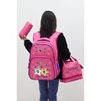 Probag Cute Stars Kız Çocuk 3’lü Okul Çanta Seti Yıldızlı Sırt Çantası Termal Beslenme Çantası Kalemlik Pembe