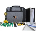 Probag Mühendis Tipi Suya Dayanıklı Bilgisayar ve Alet Takım Çantası - 7 Ana Cep, 19 Alet Bölmesi - Gri