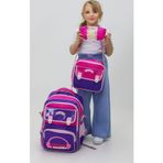 Probag Okul Çanta Seti Sırt Çantası Beslenme Çantası Kalemlik Peluş Oyuncak Hediyeli 3'lü Set
