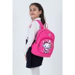 Probag Pembe Hello Kitty Figürlü Kız Çocuk Anaokulu Sırt Çantası – Çiçek Desenli, Sevimli Kreş Çantası