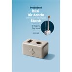 Probident Dil Temizleme + Diş Fırçası Standı – İkisi Bir Arada - Antrasit