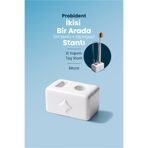 Probident Dil Temizleme + Diş Fırçası Standı – İkisi Bir Arada - Beyaz