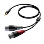 Procab CLA712/3 Çift Erkek Xlr 3,5 mm Mini Jaka 3.0 m Kablo