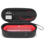 ProCase Beats Pill Kablosuz Taşınabilir Hoparlör, Beat Pill Hoparlör Sert Koruyucu Tutucu, Seyahat için Uygun Ekstra Mesh Cepli Ses Kutusu - Mat Siyah