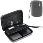 ProCase Canvio Basics Western Digital WD Elements My Passport Seagate Portable Backup Plus Slim 1TB 2TB 3TB 4TB USB 2.5, 2 Sabit Disk için Taşınabilir Harici Kılıf -Koyu Gri