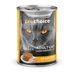 Prochoice 12x400 gr Tahılsız Tavuk Etli Ezme Konserve Kedi Maması