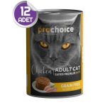 Prochoice 12x400 GR Tavuk Etli Tahılsız Pate Yetişkin Kedi Konservesi