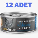 Prochoice 12x70 gr Deluxe Shredded Chicken&Shrimp Kedi Konservesi