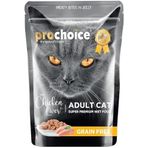 Prochoice 24x85 gr Yetişkin Kediler İçin Tahılsı< Jöle İçinde Tavuk ve Ciğer Parça Etli Yaş Mama,