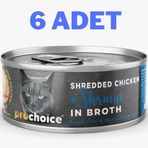 Prochoice 6x70 gr Deluxe Shredded Chicken Shrimp Kedi Konservesi