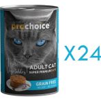 Prochoice Balıklı & Sebzeli 24x400 gr Yetişkin Konserve Kedi Maması