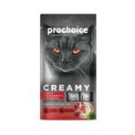 Prochoice Creamy 4x15 gr Ton Balıklı Kızılcıklı Kedi Çimi İçerikli Kısırlaştırılmış Kediler için Sıvı Kedi Ödülü