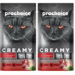 Prochoice Creamy Kediler İçin Tuna Balığı, Kızılcık ve Kedi Otlu Sıvı Ödül Maması 4x15 gr (2 paketi)