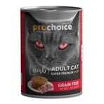 Prochoice Kuzu Etli Şekersiz Tahılsız Ezme 6x400 gr Yetişkin Kedi Konservesi