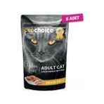 Prochoice Tahılsız Tavuk ve Ciğerli Yetişkin 6x85 gr Kedi Konservesi