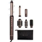Prodigy Dijital Air Styler, Çok Fonksiyonlu Hava Üflemeli Saç Şekillendirici Fırça - Kahverengi