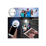 Prodimar Youtuber Led Selfie Işıklı Telefon Tutucu Makyaj Işığı Ring Light Usb Girişli Kablosuz 3 Renk