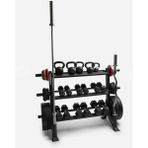 Prodips Kettlebell Dambıll Ağırlık Plaka Ağırlık Bar Standı 3 Katlı Fitness Ağırlık Rack - Genişlik Total Genişlik 150 cm , Yükseklik 105 cm, Derinlik 55 cm