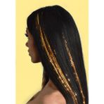 Prodiva Simli Parıltılı Saç Kaynakları, Hair Tinsel, 30 Adet , Gold - Altın Çikolata
